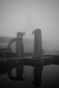 Zakim Bunker Hill Bridege in Fog